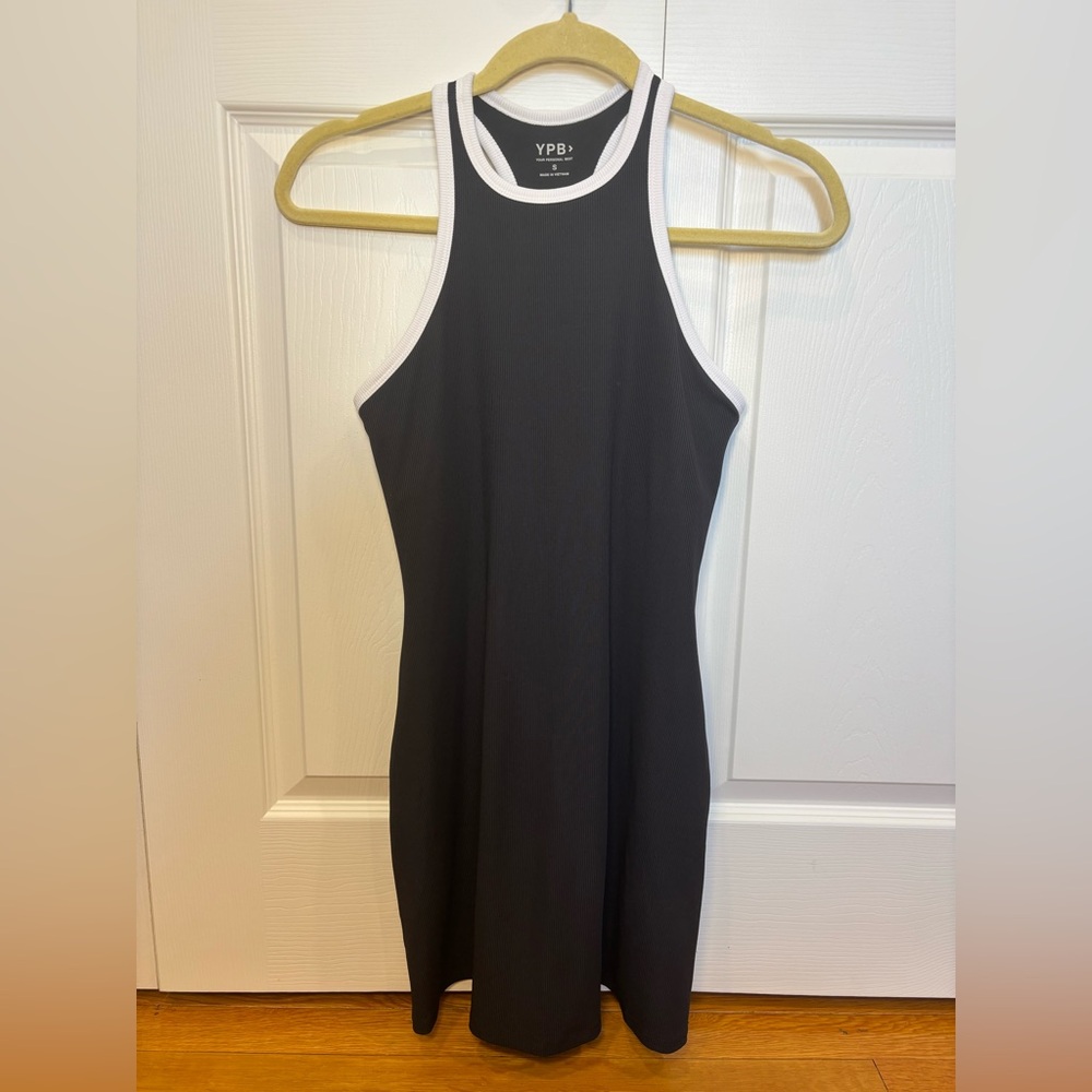 Abercrombie & Fitch YPB Black and White Trim Athletic Mini Dress